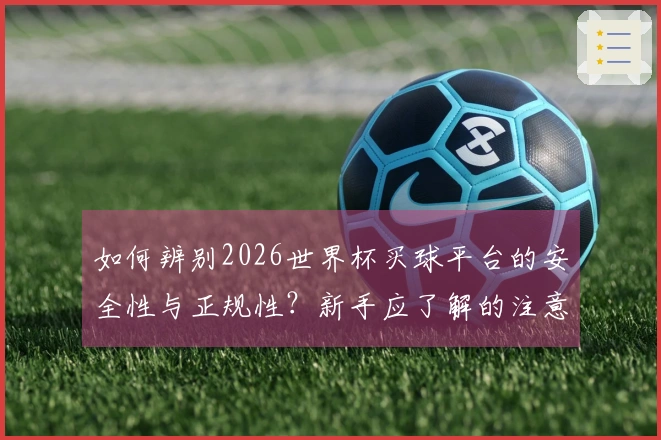 如何辨别2026世界杯买球平台的安全性与正规性？新手应了解的注意事项